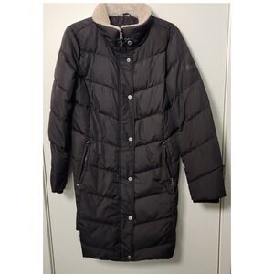 Lauren‎ Ralph Lauren Black Label Down Feather Puffer Coat Mid-Length Med No Hood